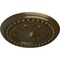 Ekena Millwork Foster Shell Ceiling Medallion (Fits Canopies up to 9 5/8"), Hand-Painted Brass, 15 3/4"OD x 2"P CM15FOBRS - alternate 4